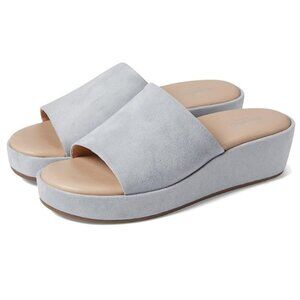 Rockport Aubriella Slide Womens Microsuede Open Toe Wedge Shoes Size 6.5 NEW